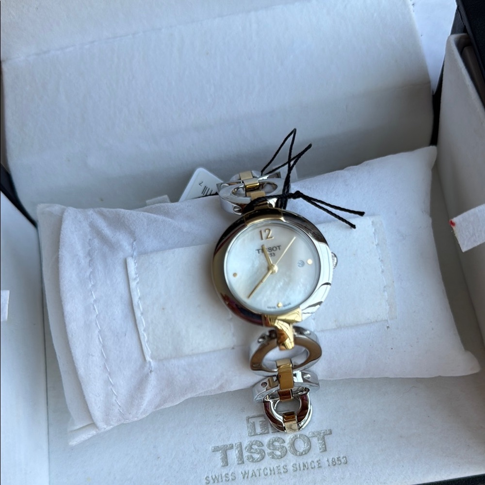Tissot Silver and Gold Elegant Watch - Picture 4 of 7